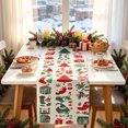 thumbnail image 5 of ZZkhGO Festive Christmas Table Runner, Vintage Striped Linen Tablecloth Art, Decor for Dining Room Party, 5 of 5