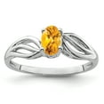 thumbnail image 1 of 925 Sterling Silver Citrine Ring Birthstone November Gemstone, 1 of 11