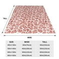 thumbnail image 3 of Bixox Fleece Blanket Rose Gold Abstract Spots Pattern Super Soft Double-Sided Microfiber Flannel Blanket for Sofa, Bed, Couch,Suitable for All Seasons - 80"x60", 3 of 5