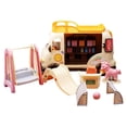 thumbnail image 1 of Trayknick 1 Set Mini Motorhome Toy Mini Swing Slide Toy Football Field Various Dollhouse Accessories Micro Scene Interactive Toys Miniature Simulation Recreational Vehicle Amusement Park Pretend Play, 1 of 13