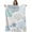 Blue White, variant on Fleece Throw Blanket,Christmas Snowflakes White Red Winter Falling Snow Seamless Lightweight Warm Coverlet Cozy Soft Flannel Blankets for Couch Bed Sofa Camping for All Seasons Blanket 30x40In