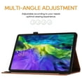 thumbnail image 3 of Allytech Case for iPad Pro 11 Inch 4th/3rd/2nd/1st Gen/iPad Air 11 inch 2024, Lovely Pattern PU Leather Wallet Auto Sleep Wake Shockproof Cover with Stylus Holder Card Slots, Fit iPad Air 4/5, Brown, 3 of 8