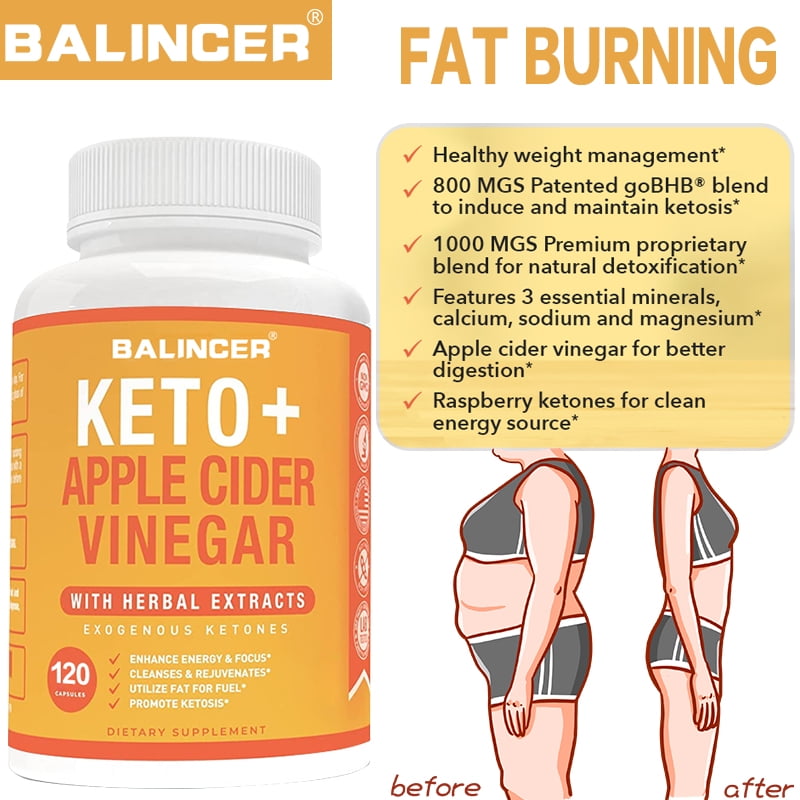 Balincer Premium Keto+Apple Cider Vinegar Pills Promote Ketosis
