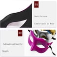 thumbnail image 3 of Máscaras venecianas liwang de 8 piezas para hombres con bandas de goma para carnaval, 3 of 5