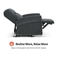 thumbnail image 6 of MCombo Wall Hugger Power Recliner Chair for Small Space RV Living Room, USB & USB-C Charging Ports, Modern Roll Arm Recliner, Fabric(Dark Grey), 6 of 10
