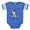Royal Blue, variant on CafePress - Bull Terrier Life - Cute Infant Baby Football Bodysuit