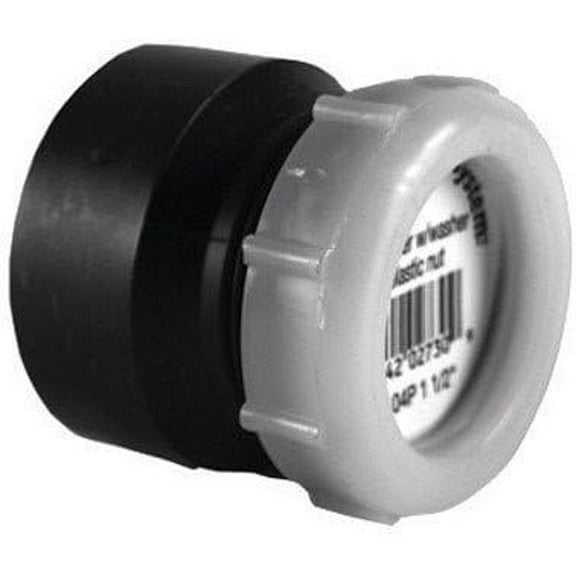 Charlotte Pipe Trap Adapter Abs/Dwv 1-1/2 " Black
