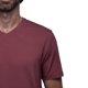 thumbnail image 3 of Playera Cuello V Para Hombre De Algodón Pima y Tela Spandex Unbranded Co  V Neck Red Wine M, 3 of 6