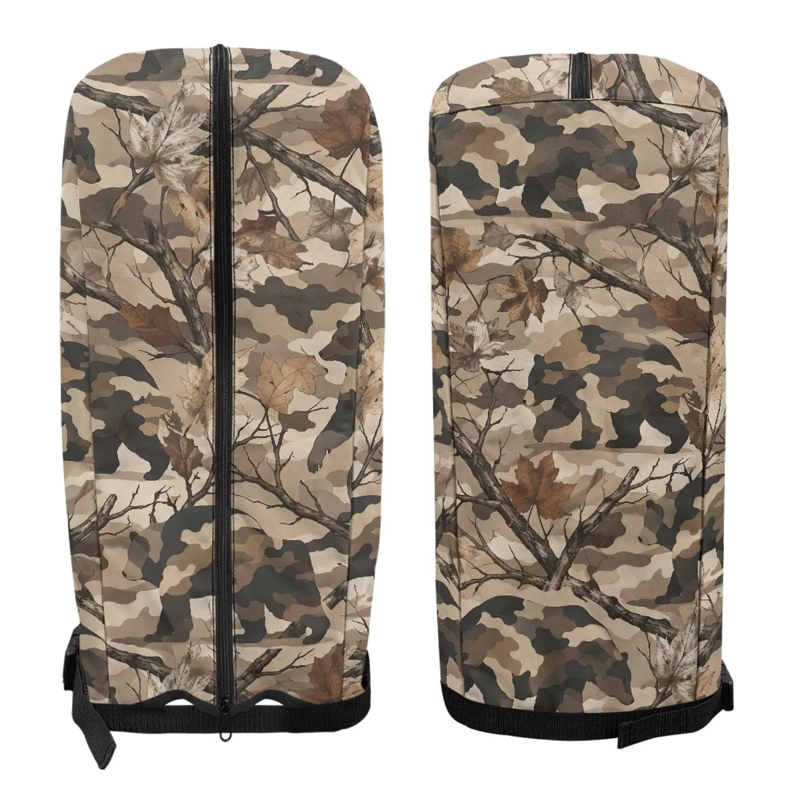 Chririnla Camo Hunting Forest Golf Bag Rain Cover Lightweight Dust Hood with Zipper Universal Fit for Most Golf Bags Golf Club Accessories