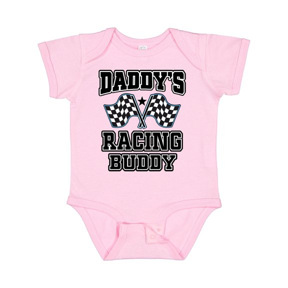 Inktastic Daddys Racing Buddy Car Flags Boys or Girls Baby Bodysuit