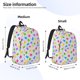 thumbnail image 2 of Disketp Bear And Polka Dot Mochila de Lona Estampada, Mochila Escolar de Viaje Ligera para Estudiantes y Portátil-Small, 2 of 5