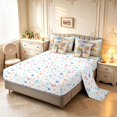 thumbnail image 3 of Homewish Watercolor Nature Tree 7 Pieces Full Size Bedding Sets,Colorful Glass Full Size Bed in a Bag,Yellow Blue,Colorful Stars Reversible, 3 of 8