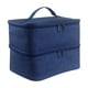 thumbnail image 1 of Caja de almacenamiento Vogacara de esmalte de uñas organizador portátil de doble capa Azul, 1 of 6