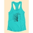 thumbnail image 3 of Tree And Woman Face Racerback Tank Women -Image by Shutterstock, Female Medium, 3 of 4