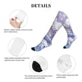thumbnail image 5 of Lsque Round Snow Merry Christmas Pattern Sport Compression Socks for Men & Women 15-20 mmHg Knee High Nurse Pregnant Running Medical and Travel Athletic, 5 of 6