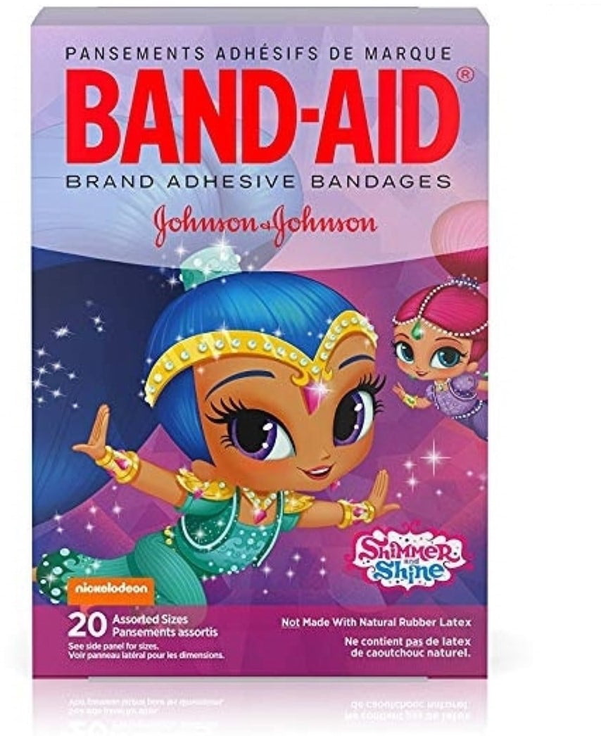 Bandaid Brand Nickelodeon Shimmer and Shine Bandages, 20 ea (Pack of 2)