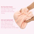 thumbnail image 4 of 2Pcs Coral Fleece Hair Drying Towel Dry Cap Quick Drying for After Bath Drying Hair Pink and Green, 4 of 7
