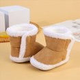 thumbnail image 6 of NOLDARES Home Warm Shoes Socks Baby Girls and Boys Warm Shoes Soft Booties Soft Comfortable Boots Infant Toddler Snow Boots(Khaki,5), 6 of 9