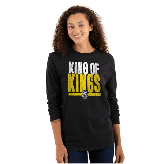 King of Kings Jesus Christ Believer Long Sleeve TShirt Men Women Brisco Brands S