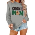 thumbnail image 1 of Zhanying White Sweatshirt Women Solid Color Pullover Raglan Sleeve Tops Plus Size Long Sleeve Beach Vacation Basic Tees, 1 of 4