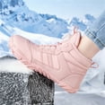 thumbnail image 4 of YOURDIARY Men's Women's Snow Boots Waterproof Winter Wide Width Warm Faux Fur Lined Hiking Boots, 4 of 7