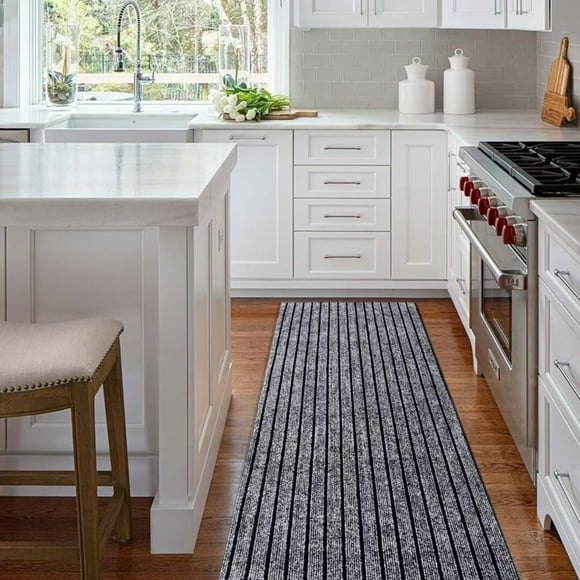 Custom Sizes Runner Rug 3ft x 9ft Indoor Outdoor Utility Carpet Runner,Area Rugs with Non-Slip Rubber Backing for Hallway Kitchen Entryway Balcony Garage Stair Laundry Room Bathroom