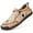Beige, variant on Big Size Men's Casual Loafers Slip On Leather Shoes Comfortable Lightweight Driving Shoes Male Moccasins Classic Penny Loafer Flats Boat Shoes Outdoor Walking Shoes