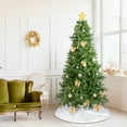 thumbnail image 4 of Zimtown 7.5Ft Christmas Tree Artificial Tree with Bows,Ball Ornaments,400 Lights,8 Modes 1000 Branches, 4 of 9