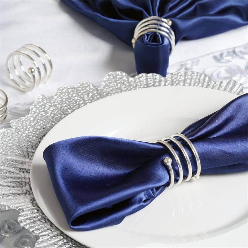 4 pcs Gold Spiral Design Aluminum NAPKIN RINGS Wedding Party Catering SALE 