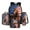 American Flag Daisy Flower Horse, variant on Colorful Paint Splatter Panda Print Fashion Backpack for School Girls and Boys with Lunch Box 4 in 1 Set Kids Bookbag Lightweight School Bag Set Back Pack Back to School Gifts