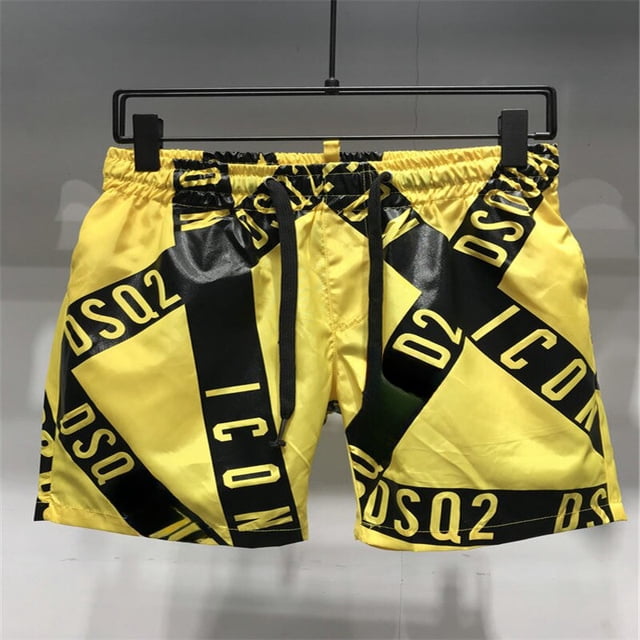 Dsq2-bañador para hombre, pantalones cortos de playa para correr, de secado rápido, informales, para verano Fivean unisex