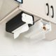 thumbnail image 2 of Wall Mounted Tissue Box Carbon Steel Tissue Dispenser Easy Installation Space Saving Toilet Paper Box for Bathroom Kitchen White, 2 of 4