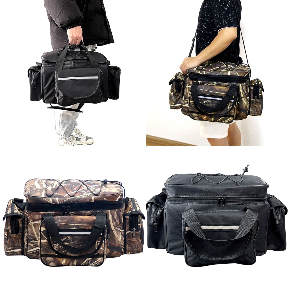 Multiple Pocket Fishing Gear Carrying Bag Portable Outdoor Fishing Tackle Bag Waterproofs Oxfords Cloth Shoulders Bag