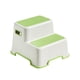 thumbnail image 4 of Taburete infantil con escalón, patas de goma gruesas, refuerzos y antivuelco para baño. Verde, 4 of 9