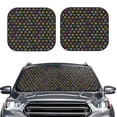 thumbnail image 2 of Cauagu Colorful Paw Cauagu {designName} Print Foldable Car Windshield Sun Shade | Front Windshield Shade for Sun | Fits Small Sedans, Mini SUVs, Hatchbacks-Large, 2 of 6