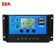 thumbnail image 1 of CAROOTU 30A/60A Solar Panel Battery Charge Regulator 12V/24V Auto Big LCD Solar Panel Controller with 5V, 1 of 8