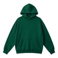thumbnail image 4 of HOMADLES Men's Fleece Lined Hoodies for Men Winter Warm Solid Color Pullover Hoodie Long Sleeve Hooded Sweatshirt Army Green Size M, 4 of 5