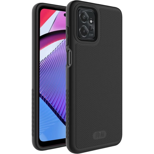 TUDIA MergeGrip Motorola Moto G Power 5G 2023 Case XT2311 Heavy Duty Cover - Matte Black