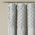 thumbnail image 5 of Lush Decor Bayview Textured Polyester Shower Curtain, 72x72, Gray, Single, 5 of 7