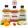 thumbnail image 2 of Firecracker Pepper Sauce Bright & Bold Trio 3 Pack Kit - Mango Madness 200ml, Authentic Trinidadian 200ml, Lime & Garlic 200ml, 2 of 18