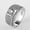 C Silver, variant on Fashion Retro Simple Men's Ring
