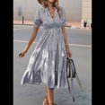 thumbnail image 2 of Vestido de Rayas Negro L, 2 of 4