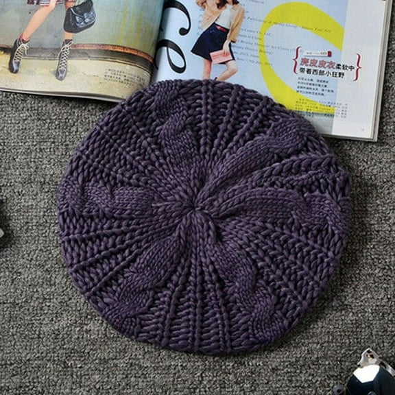 CoCopeaunt Icelandic Mao Beret, Korean Version Of Fashionable Ladies Knitted Hat Fashion Fashion New Cute Wool Hat