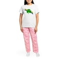thumbnail image 4 of CafePress - 7Th Shamrock Women's Light Pajamas - Women's Short Sleeve Print T-Shirt and Pants Light Cotton Pajama Set, 4 of 7