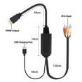 thumbnail image 5 of 3RCA to Hdmis Converter with Audios Video Syncing Supports 720P 1080P Output, 5 of 8