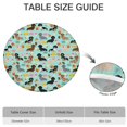 thumbnail image 6 of Dachshund Dog and Pizza Round Fitted Tablecloth with Elastic Edge,Dining Table Cover Waterproof,Outdoor Round Tablecloth for Camping,Dining,Indoor and Outdoor, 6 of 7