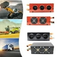 thumbnail image 4 of 3 Holes 12V/24V 24W Electric Heater Copper Water Pipe Defroster Fan, 4 of 8