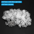 thumbnail image 3 of Uxcell Rope Light Mounting Brackets, 60pcs Neon Fixing Clip Clamp Support Holder for 8mm Neon LED Strip Lighting, 3 of 7