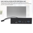 thumbnail image 3 of Adapter USB Front Panel Hub 6 Ports 19 Pin GEN2 X 2 Support USB A TYPE C Memory Card Microphone Input 5Gbps Optical Drive Extension Panel for PC Computer, 3 of 7