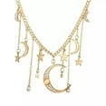 thumbnail image 4 of QQTDFG Multi-layer Long Chain Pendant Crystal Choker Women Necklace Boho Jewelry Gifts-#2, 4 of 8